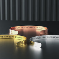 Joy Is Coming In The Morning Luxury Cuff Bracelet | Gold, Silver, Rose Gold