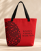 BELIEVER IDENTITY | Large Tote Bag — Deep Red