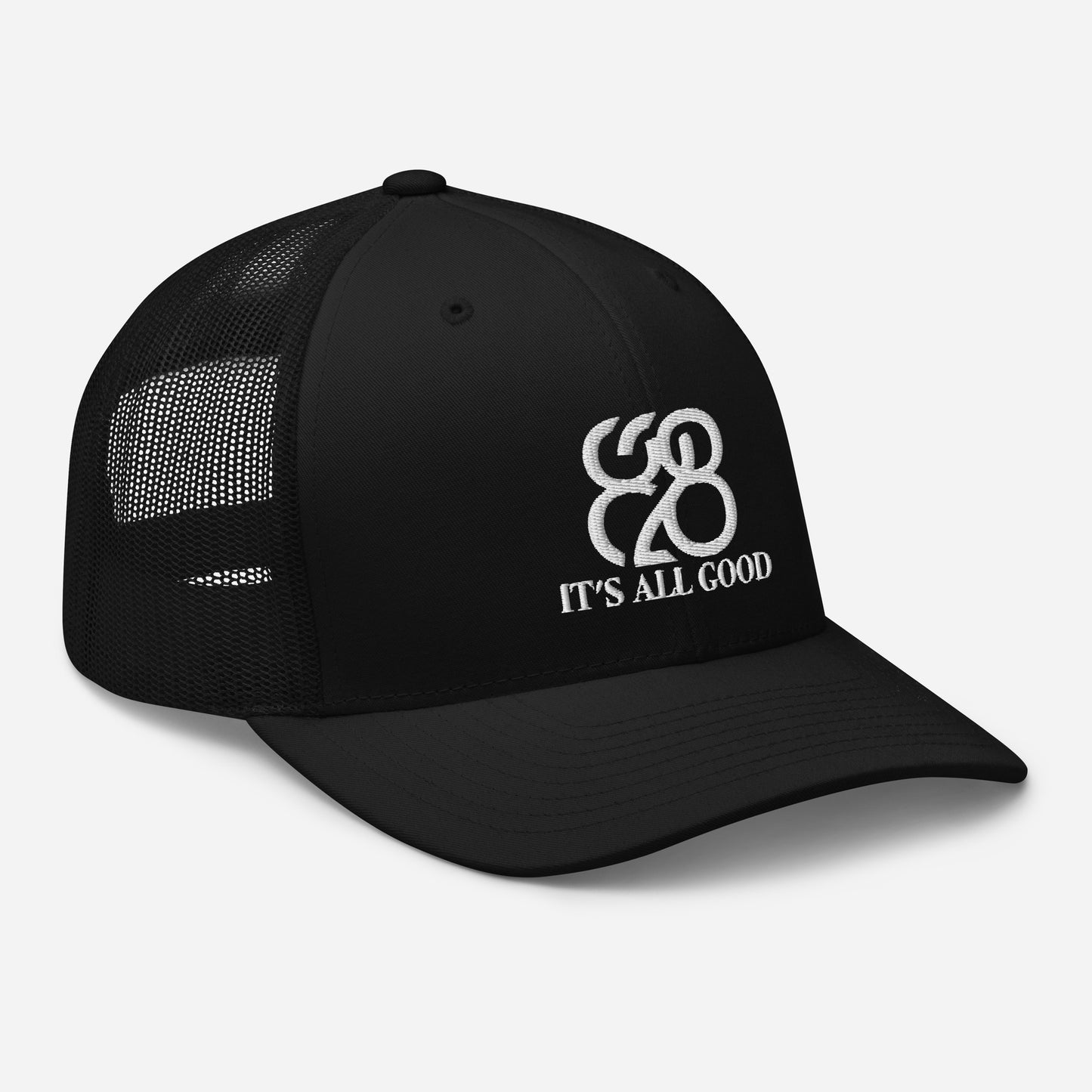 Romans 828 3D Puff Trucker Hat