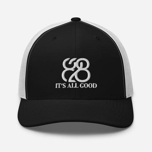Romans 828 3D Puff Trucker Hat