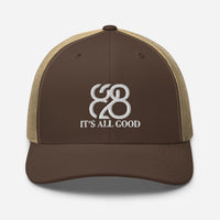 Romans 828 3D Puff Trucker Hat