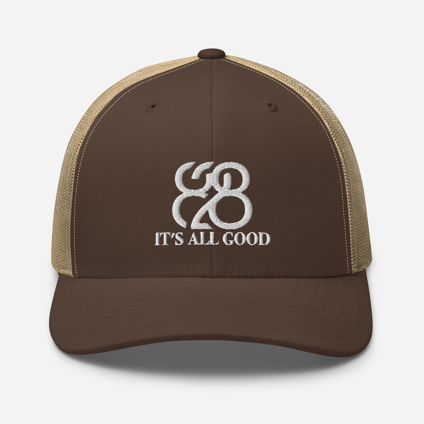 Romans 828 3D Puff Trucker Hat