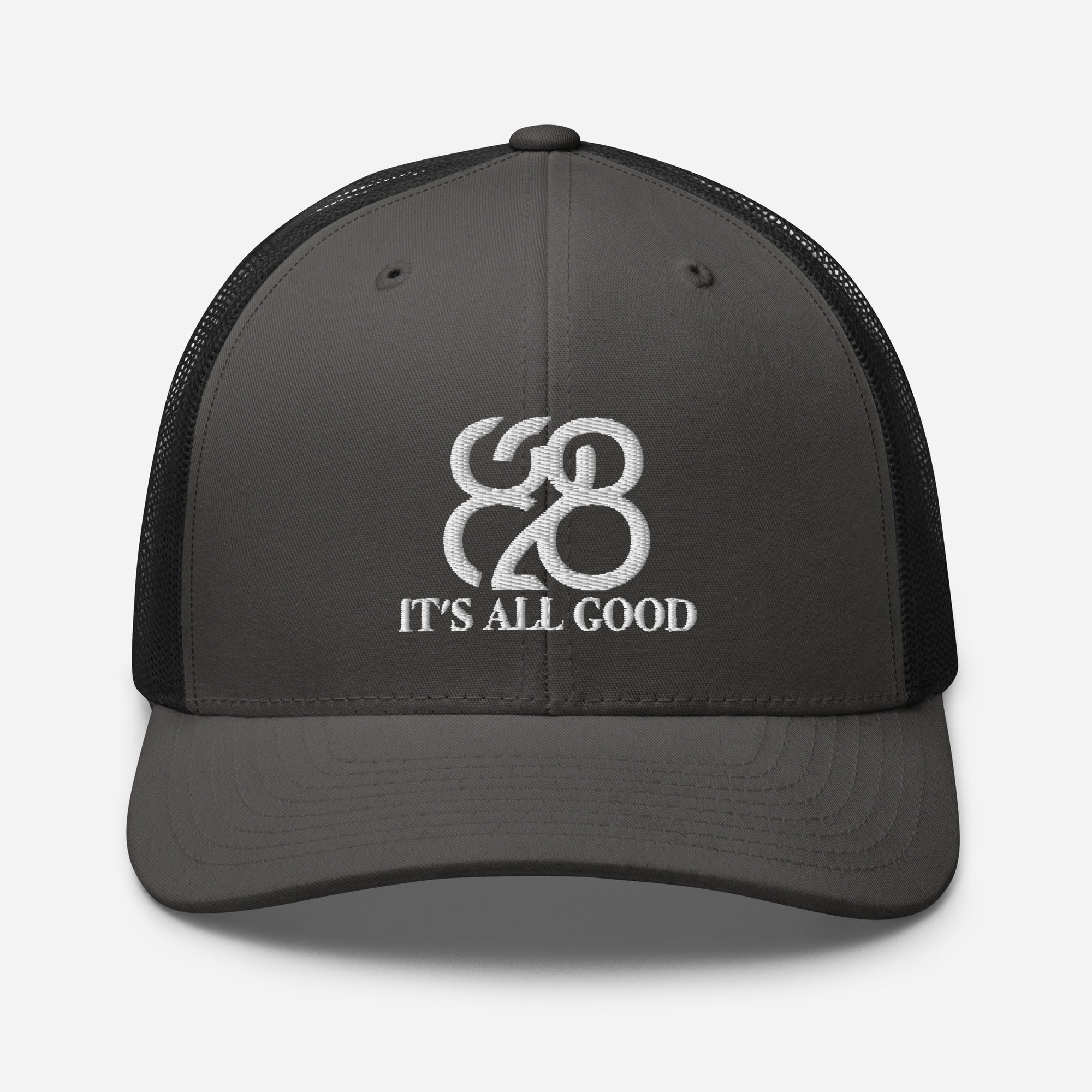Romans 828 3D Puff Trucker Hat