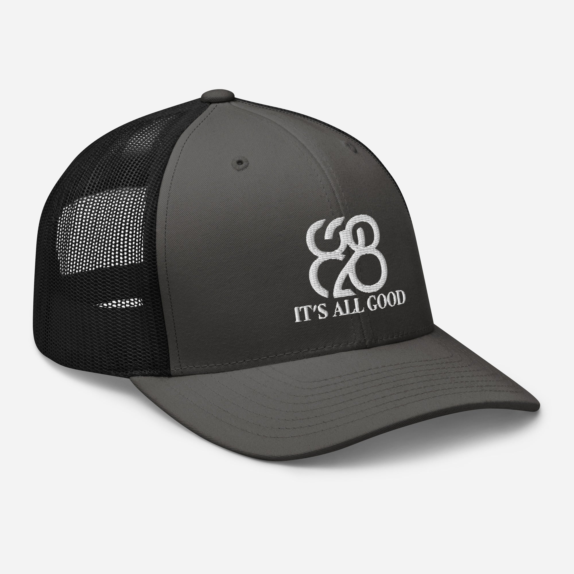 Romans 828 3D Puff Trucker Hat