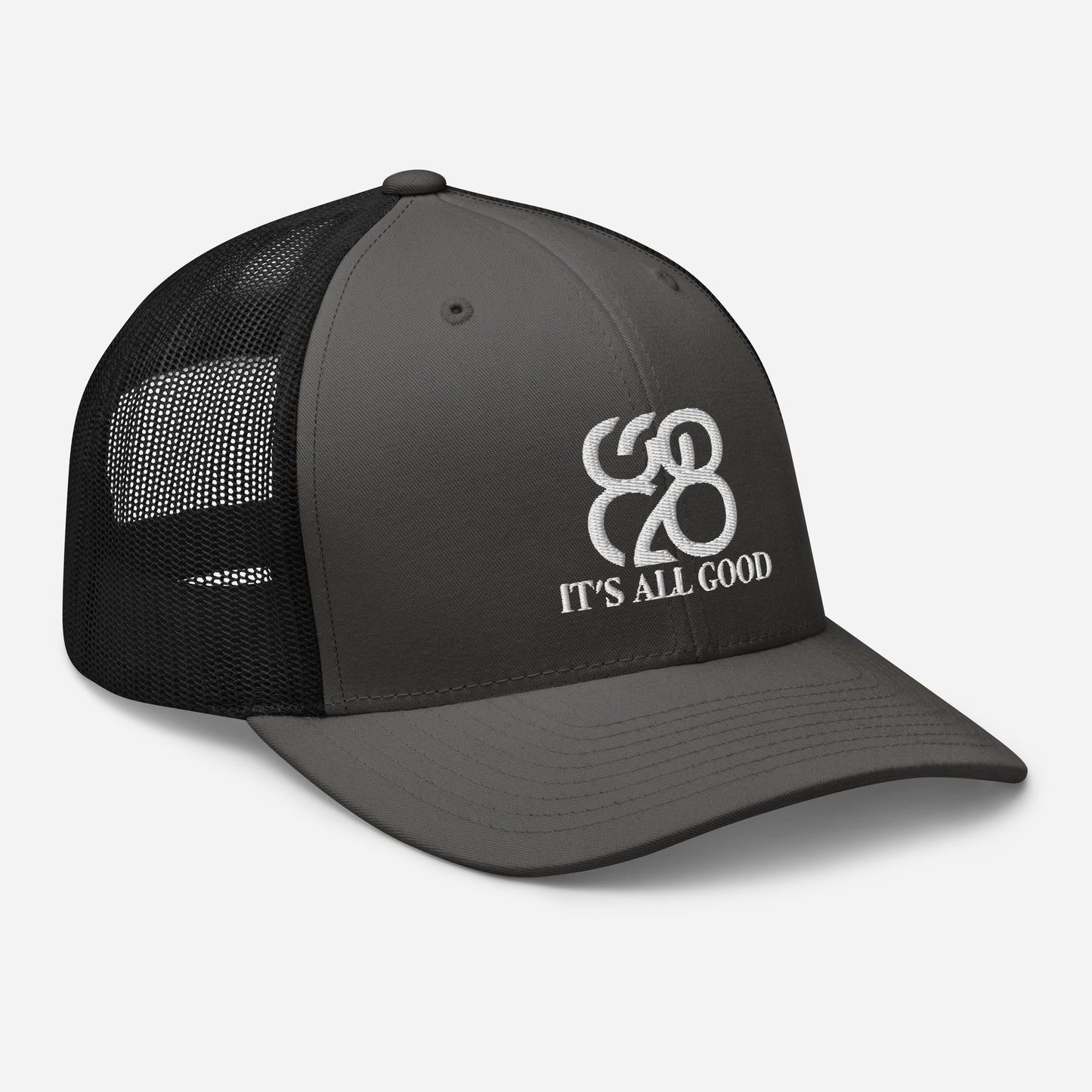 Romans 828 3D Puff Trucker Hat