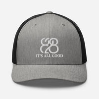 Romans 828 3D Puff Trucker Hat
