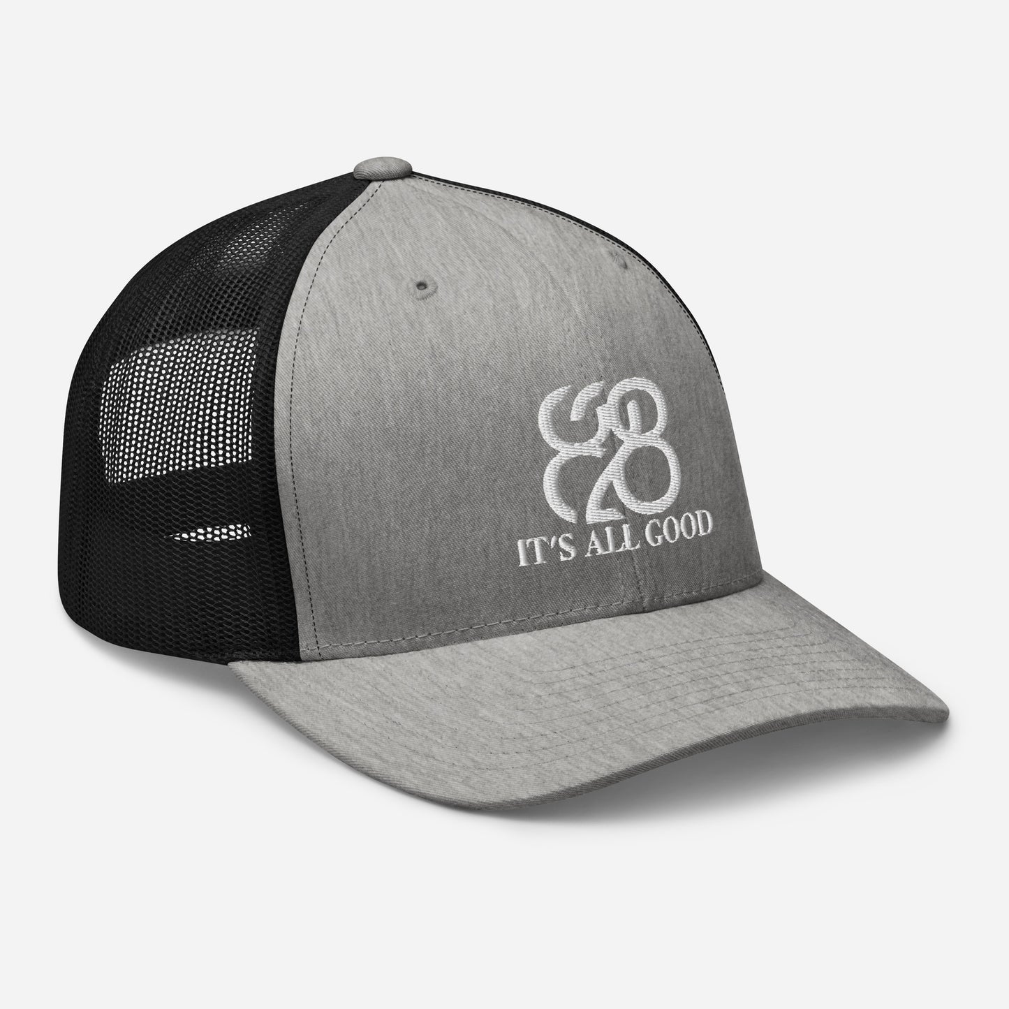 Romans 828 3D Puff Trucker Hat