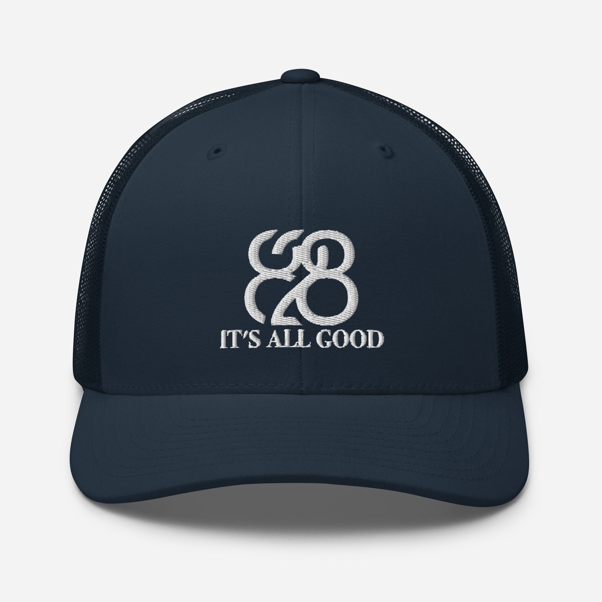 Romans 828 3D Puff Trucker Hat
