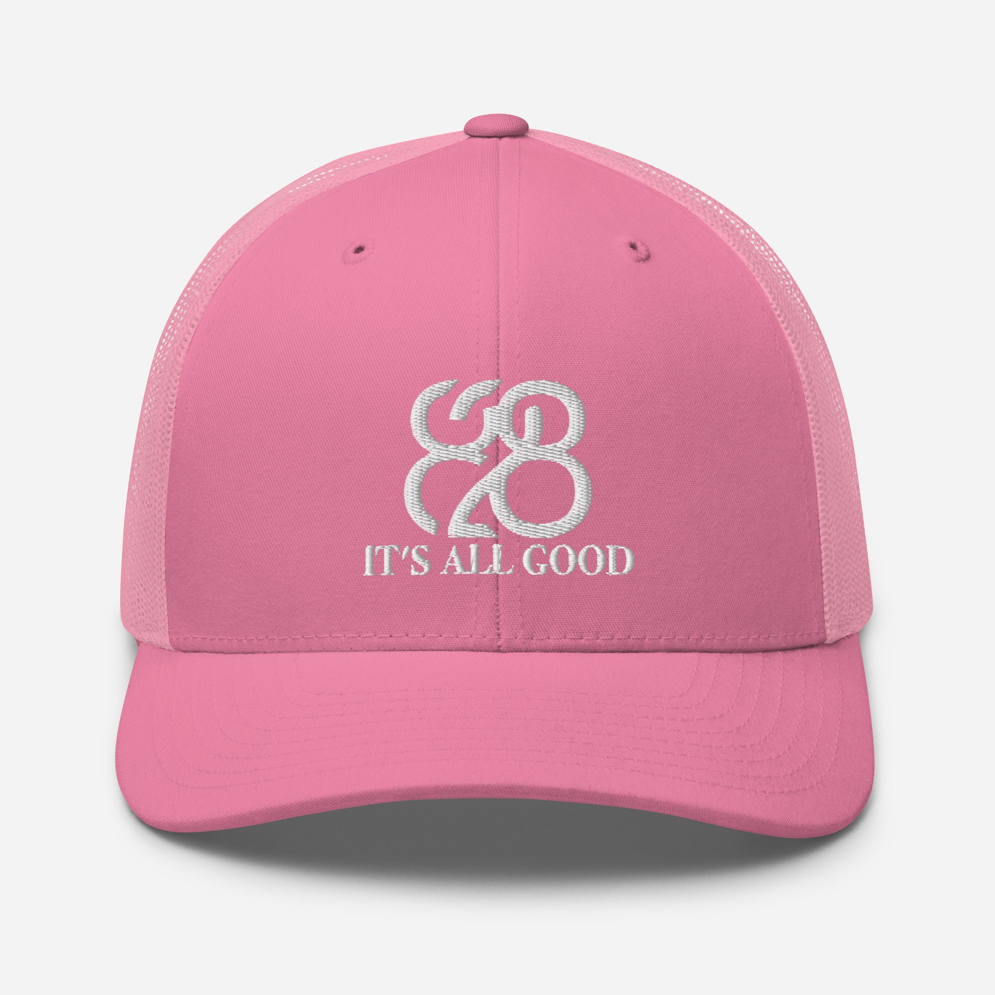 Romans 828 3D Puff Trucker Hat