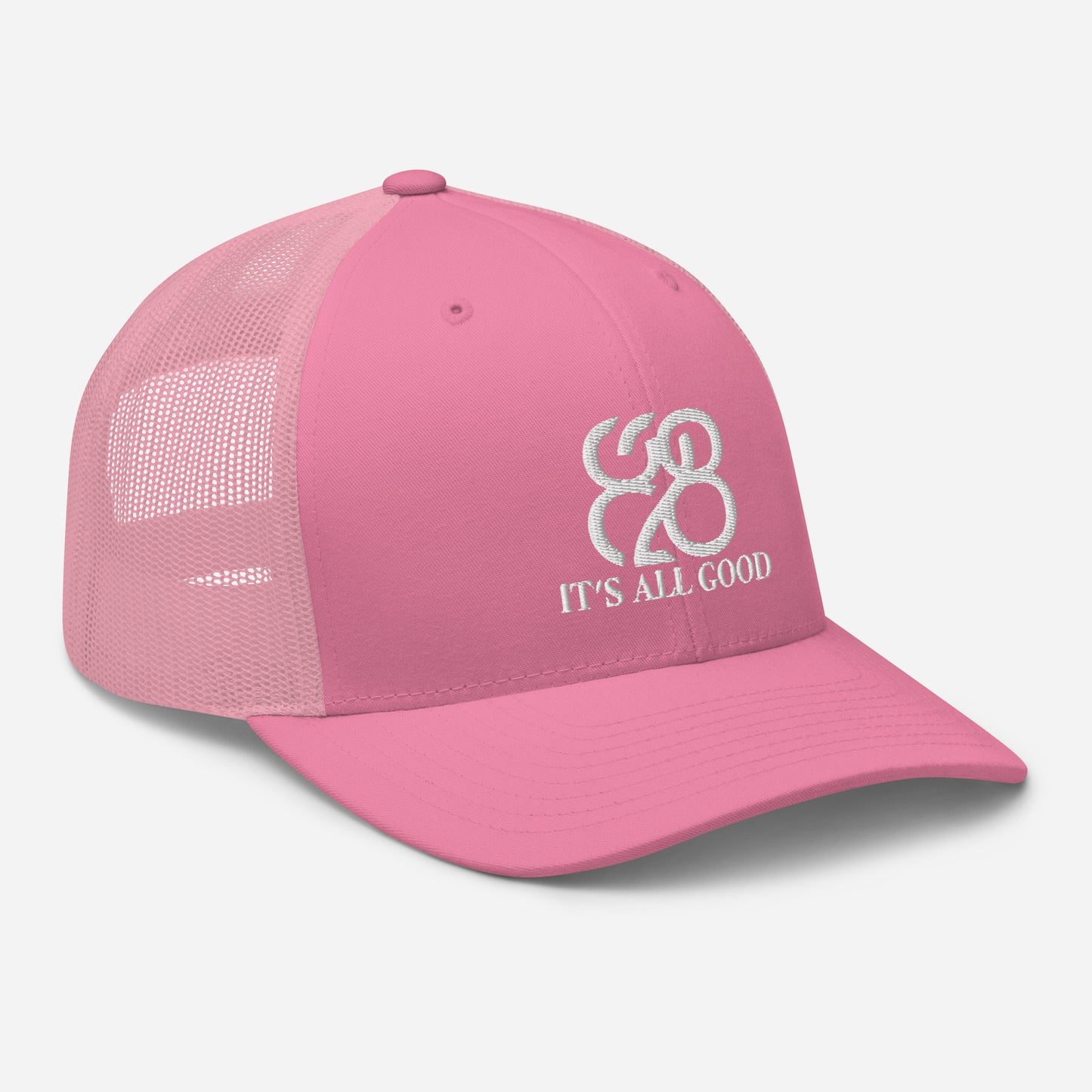 Romans 828 3D Puff Trucker Hat
