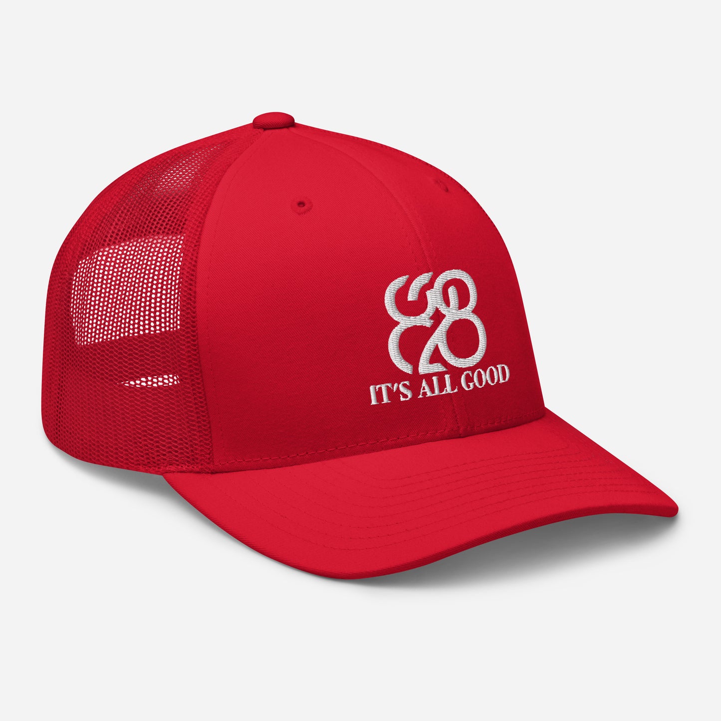 Romans 828 3D Puff Trucker Hat