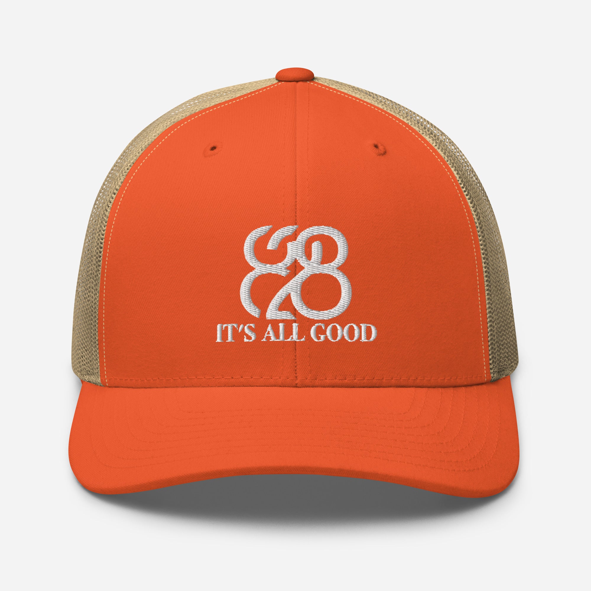 Romans 828 3D Puff Trucker Hat