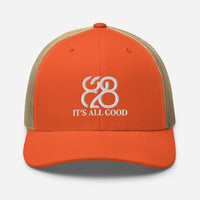 Romans 828 3D Puff Trucker Hat