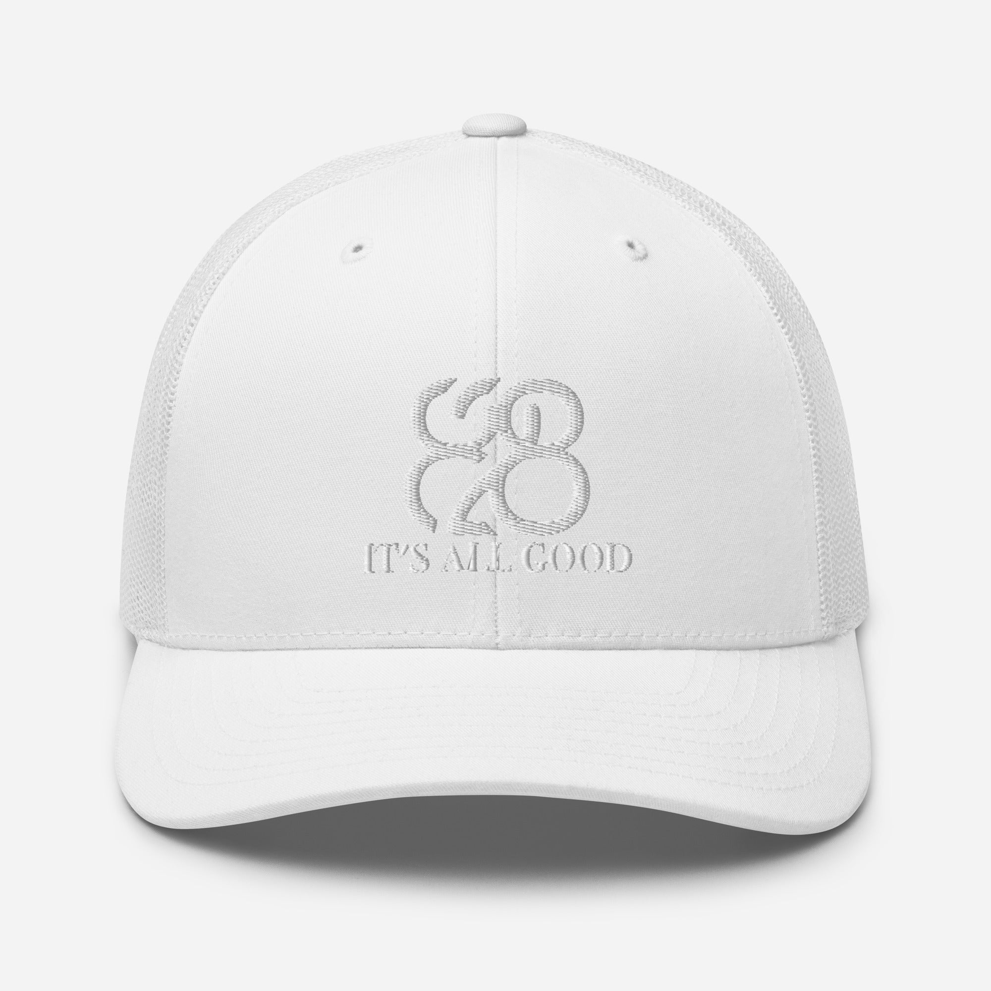 Romans 828 3D Puff Trucker Hat