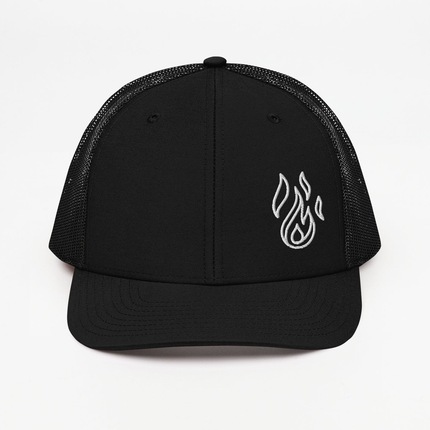 Holy Spirit Empowered Trucker Cap | Embroidered Flame