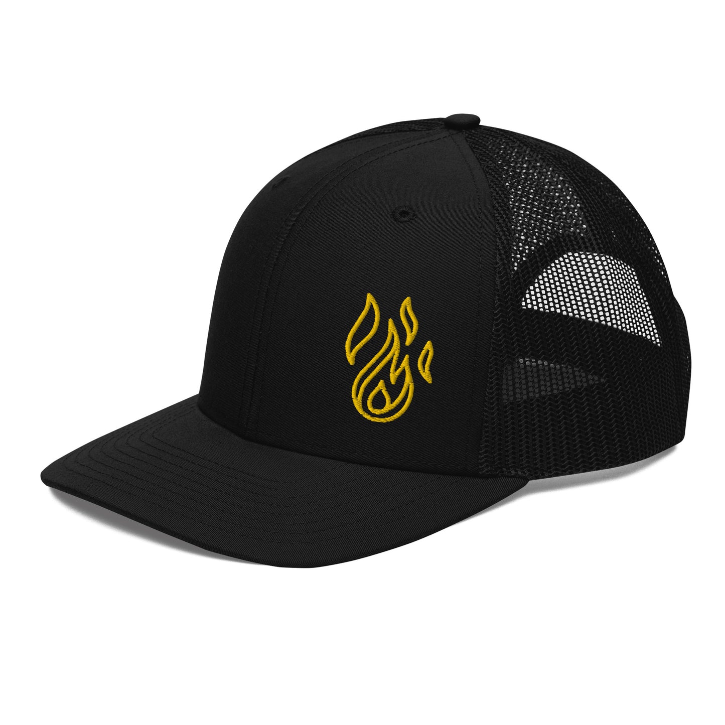Holy Spirit Empowered Trucker Cap | Embroidered Flame