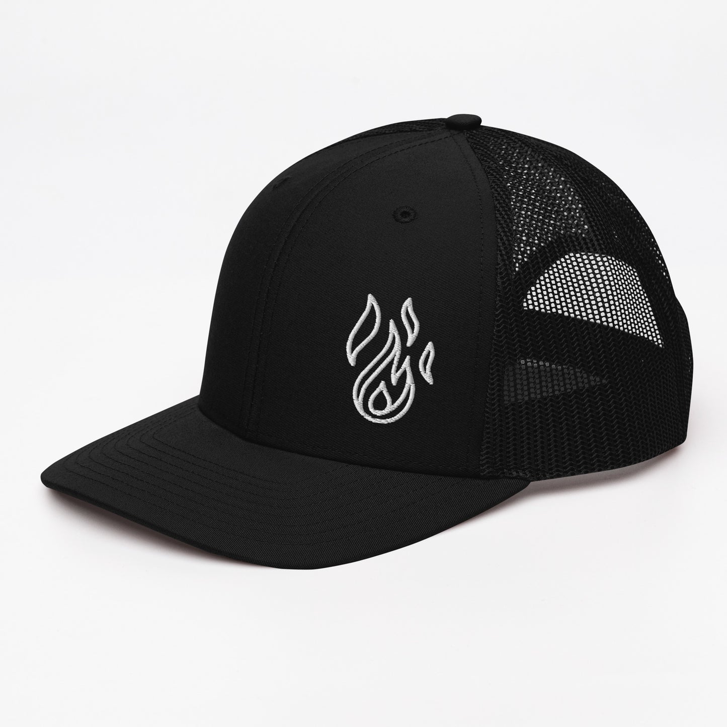 Holy Spirit Empowered Trucker Cap | Embroidered Flame