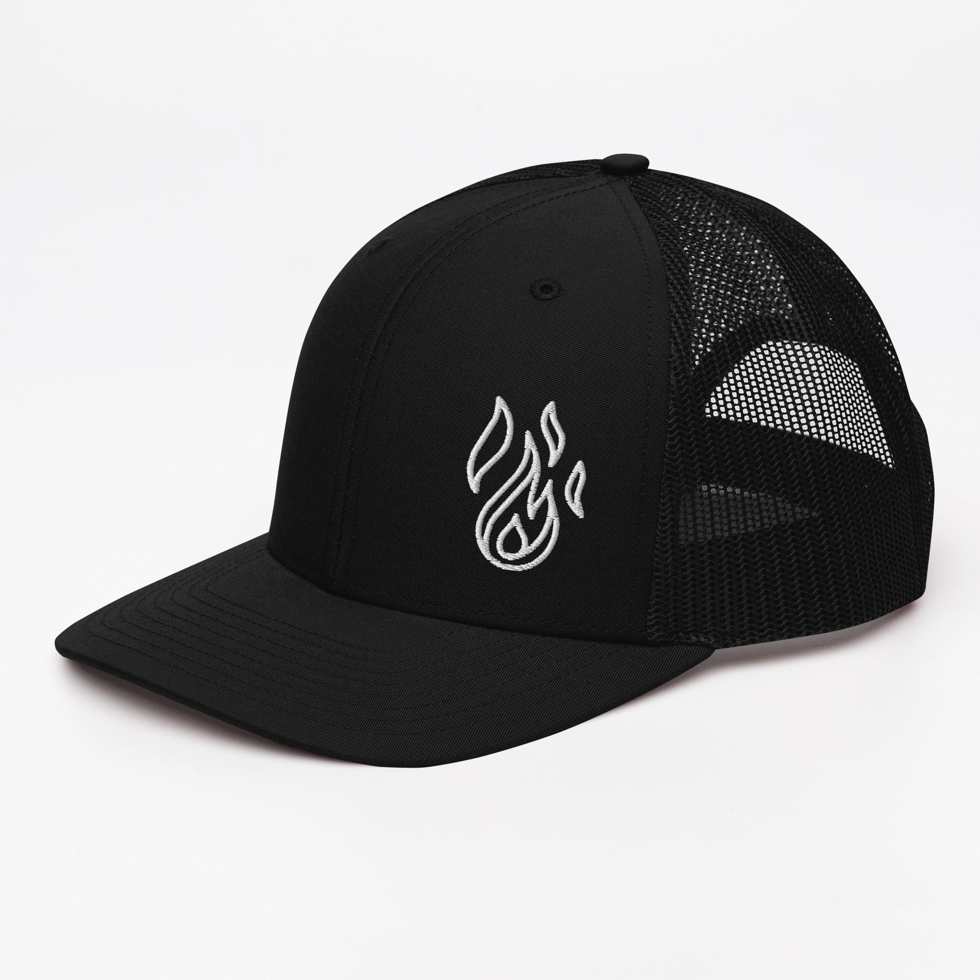 Holy Spirit Empowered Trucker Cap | Embroidered Flame