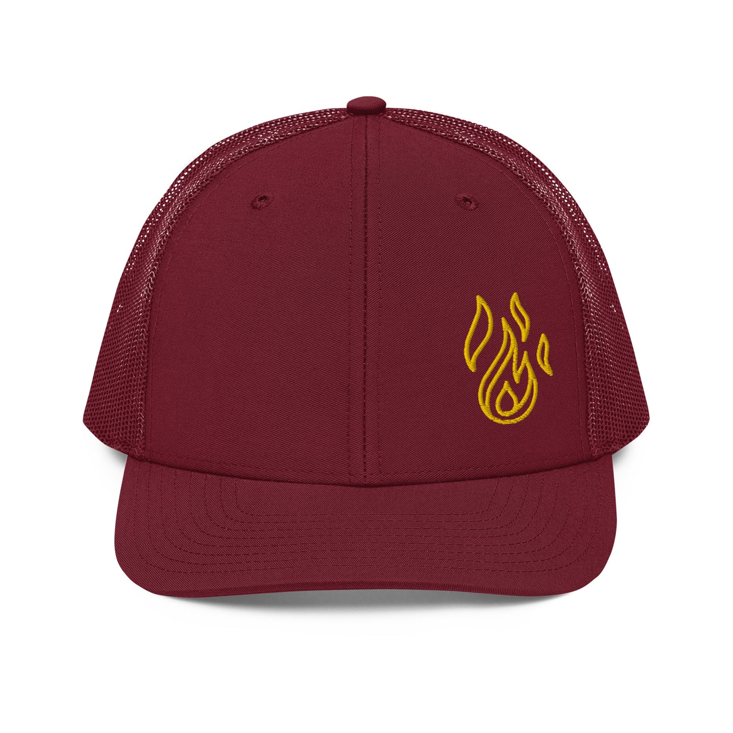 Holy Spirit Empowered Trucker Cap | Embroidered Flame