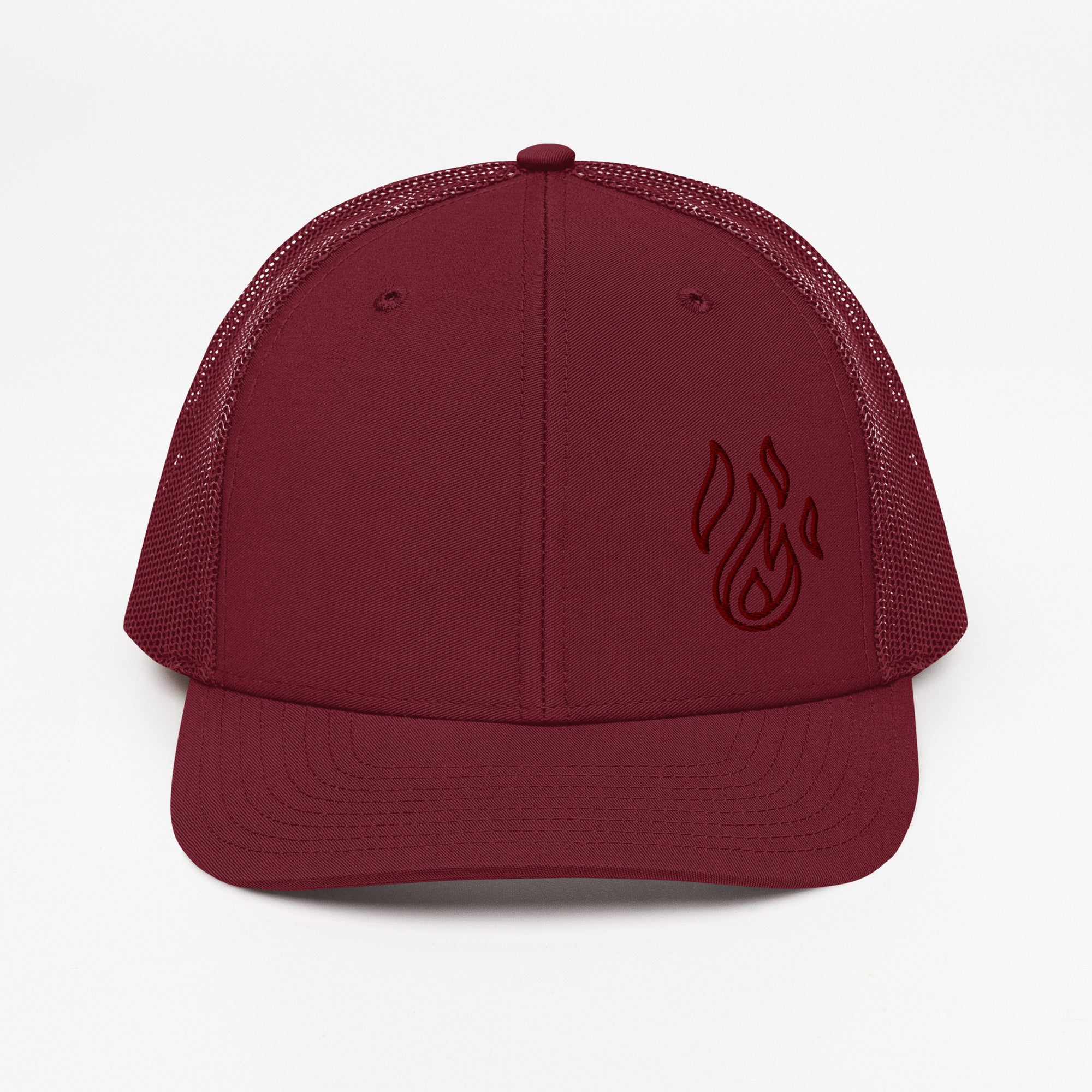 Holy Spirit Empowered Trucker Cap | Embroidered Flame