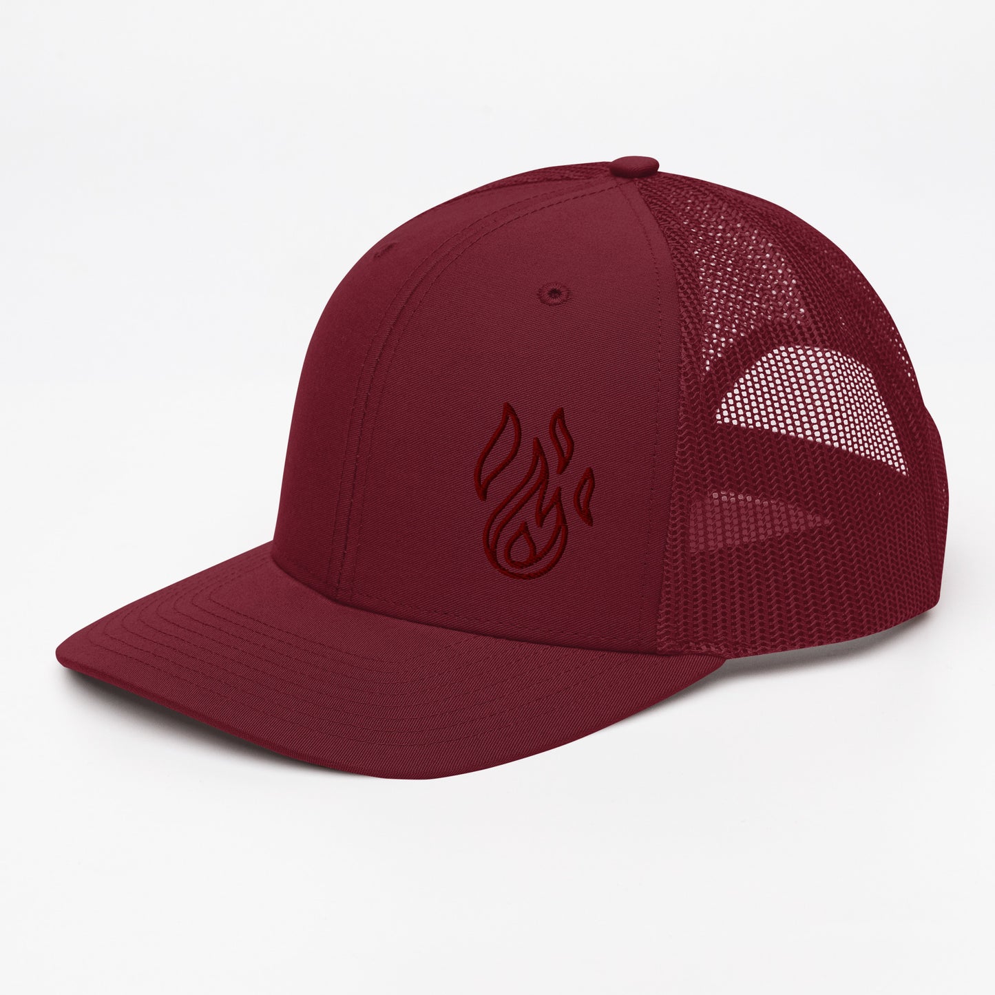 Holy Spirit Empowered Trucker Cap | Embroidered Flame