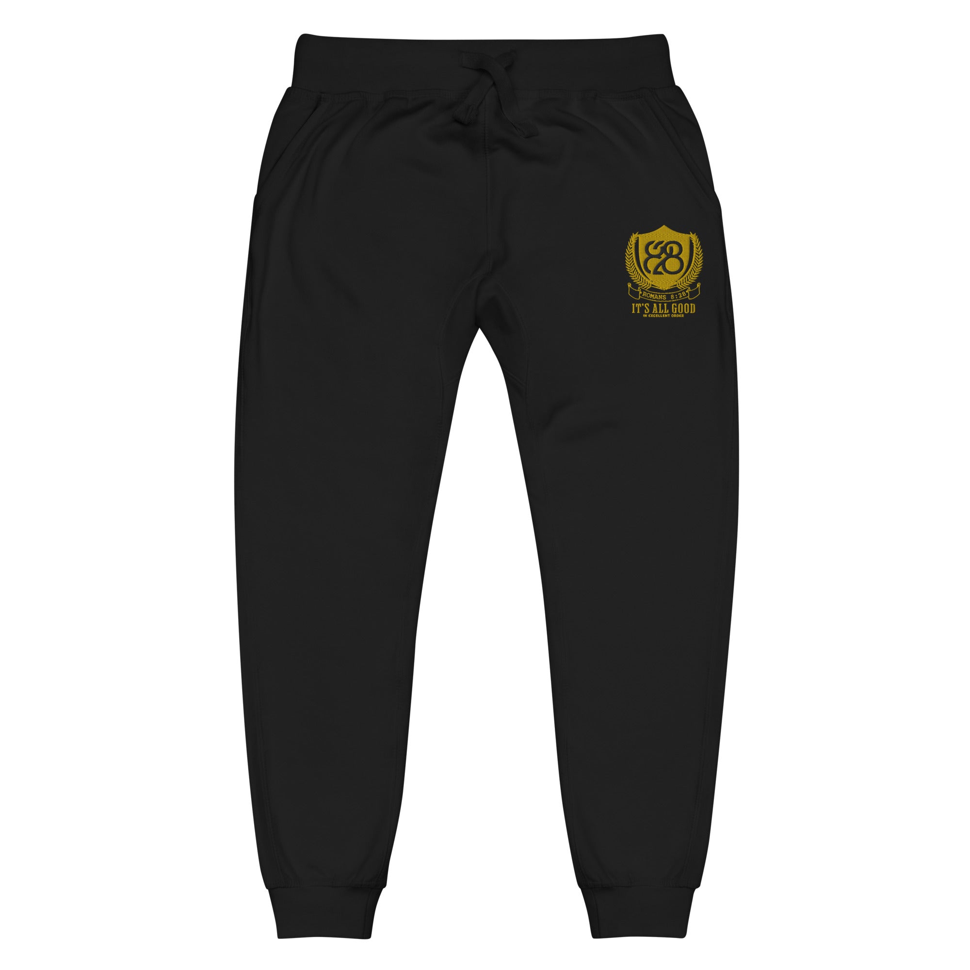 828 It's All Good Embroidered Sweatpants