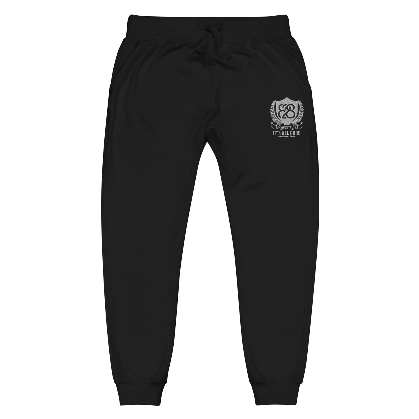 828 It's All Good Embroidered Sweatpants