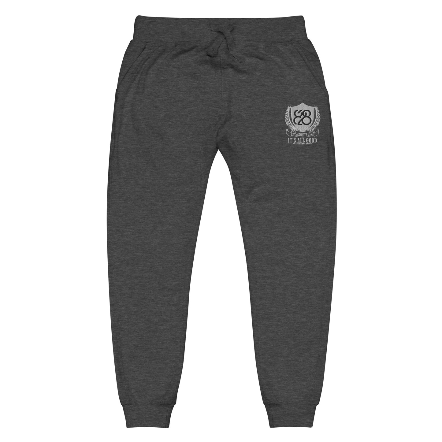 828 It's All Good Embroidered Sweatpants