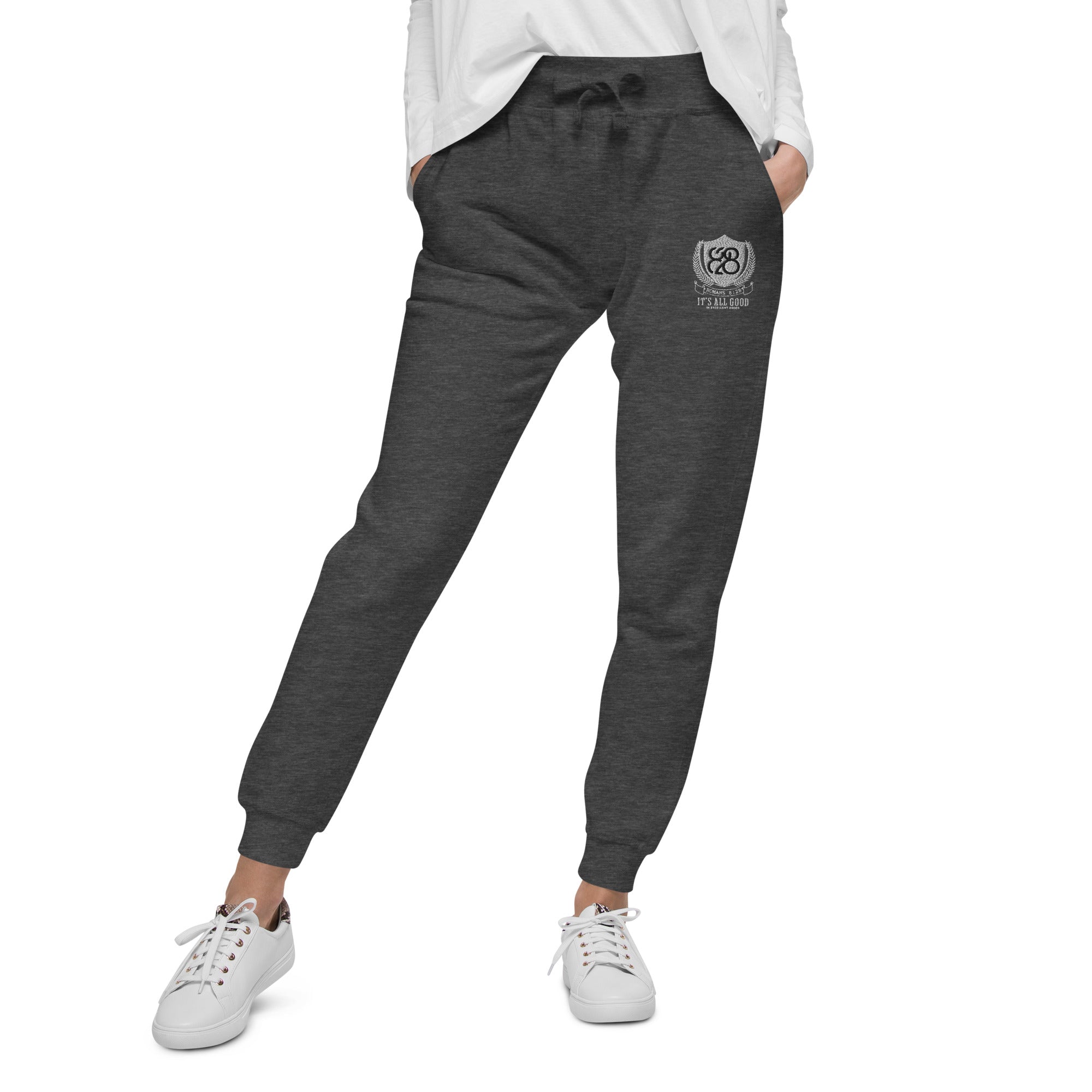 828 It's All Good Embroidered Sweatpants
