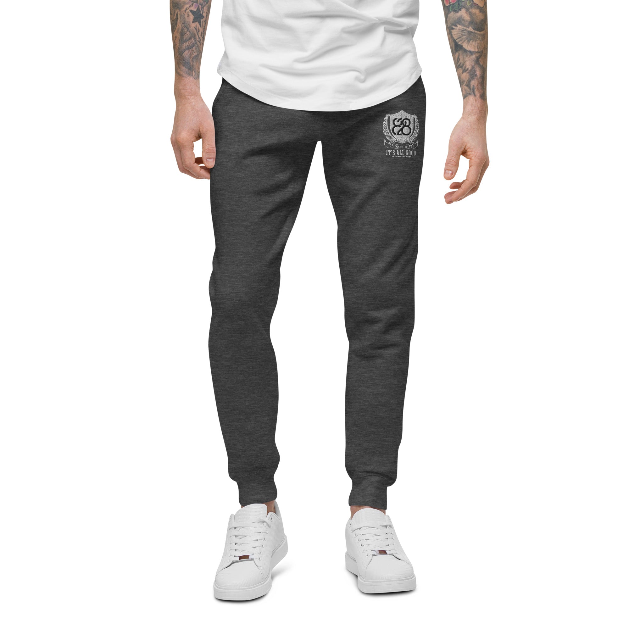 828 It's All Good Embroidered Sweatpants