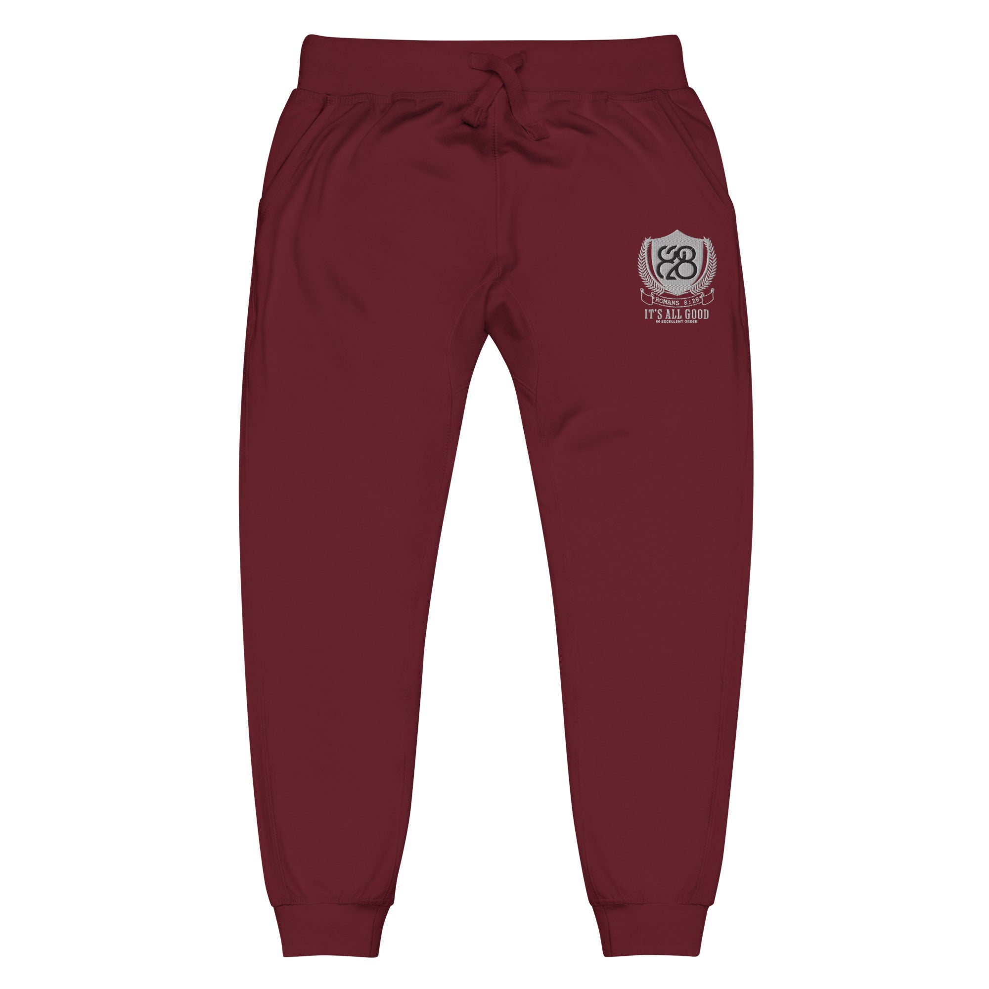 828 It's All Good Embroidered Sweatpants