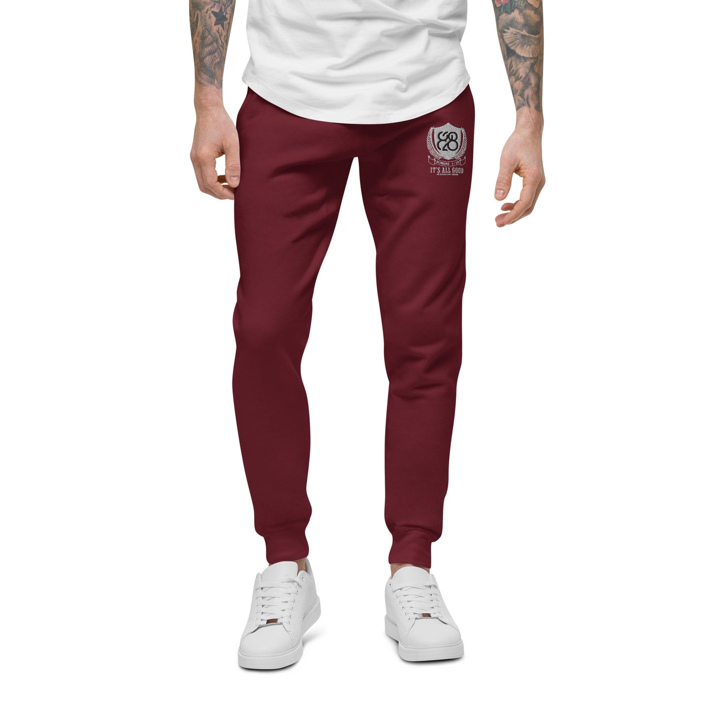 828 It's All Good Embroidered Sweatpants