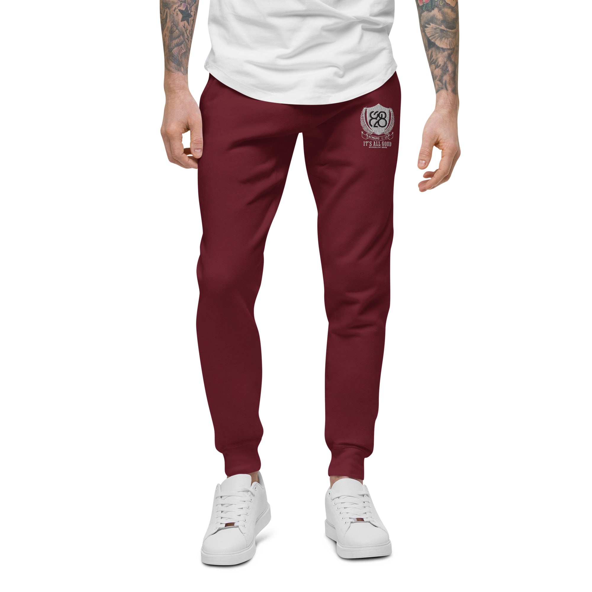 828 It's All Good Embroidered Sweatpants