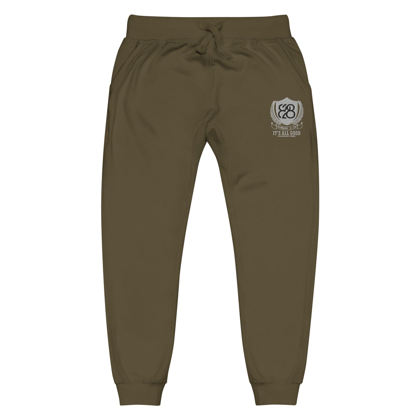 828 It's All Good Embroidered Sweatpants