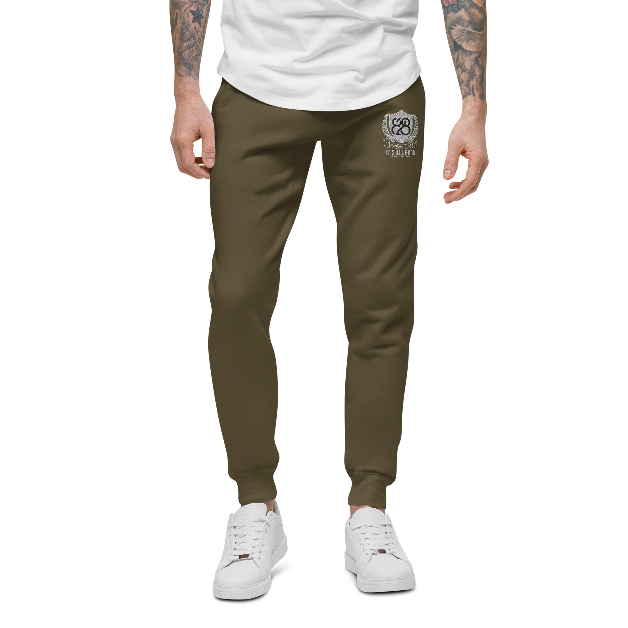 828 It's All Good Embroidered Sweatpants