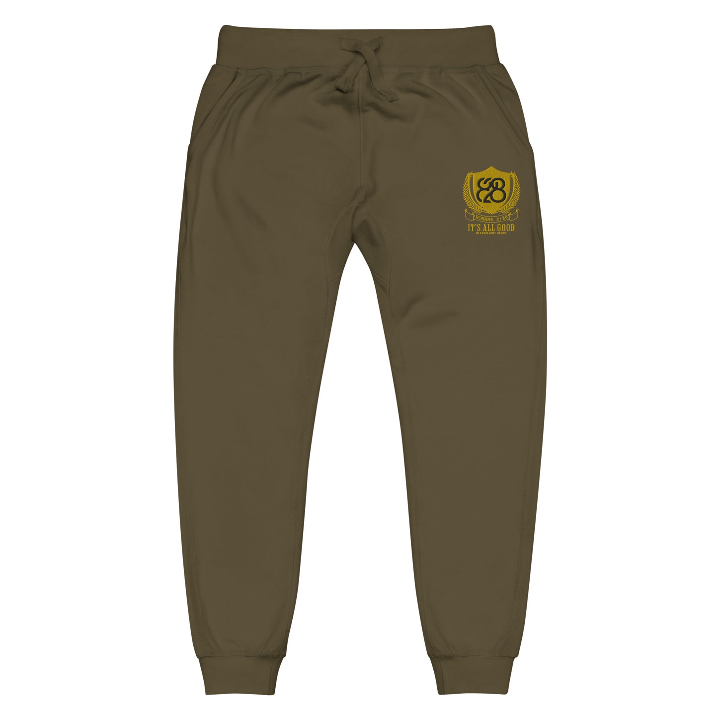 828 It's All Good Embroidered Sweatpants