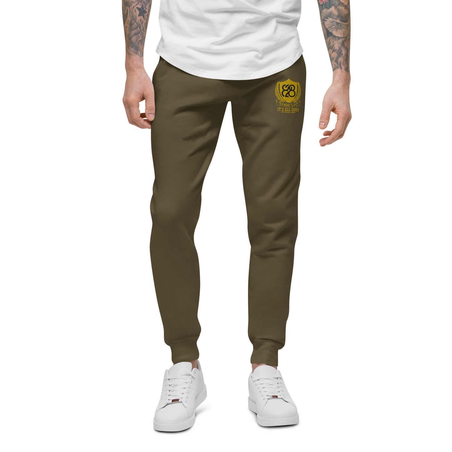 828 It's All Good Embroidered Sweatpants