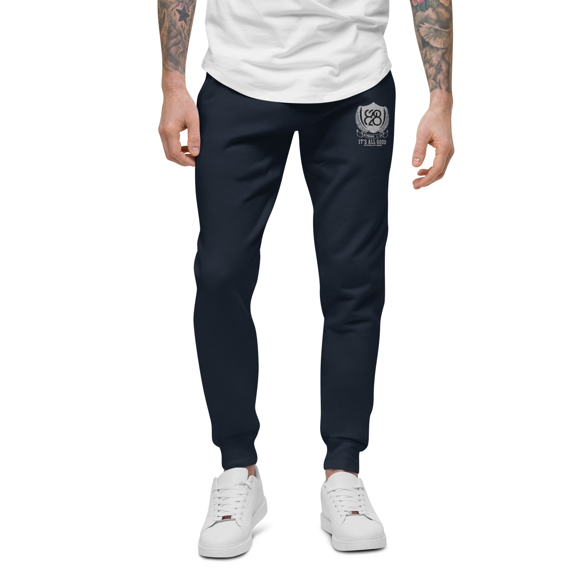 828 It's All Good Embroidered Sweatpants