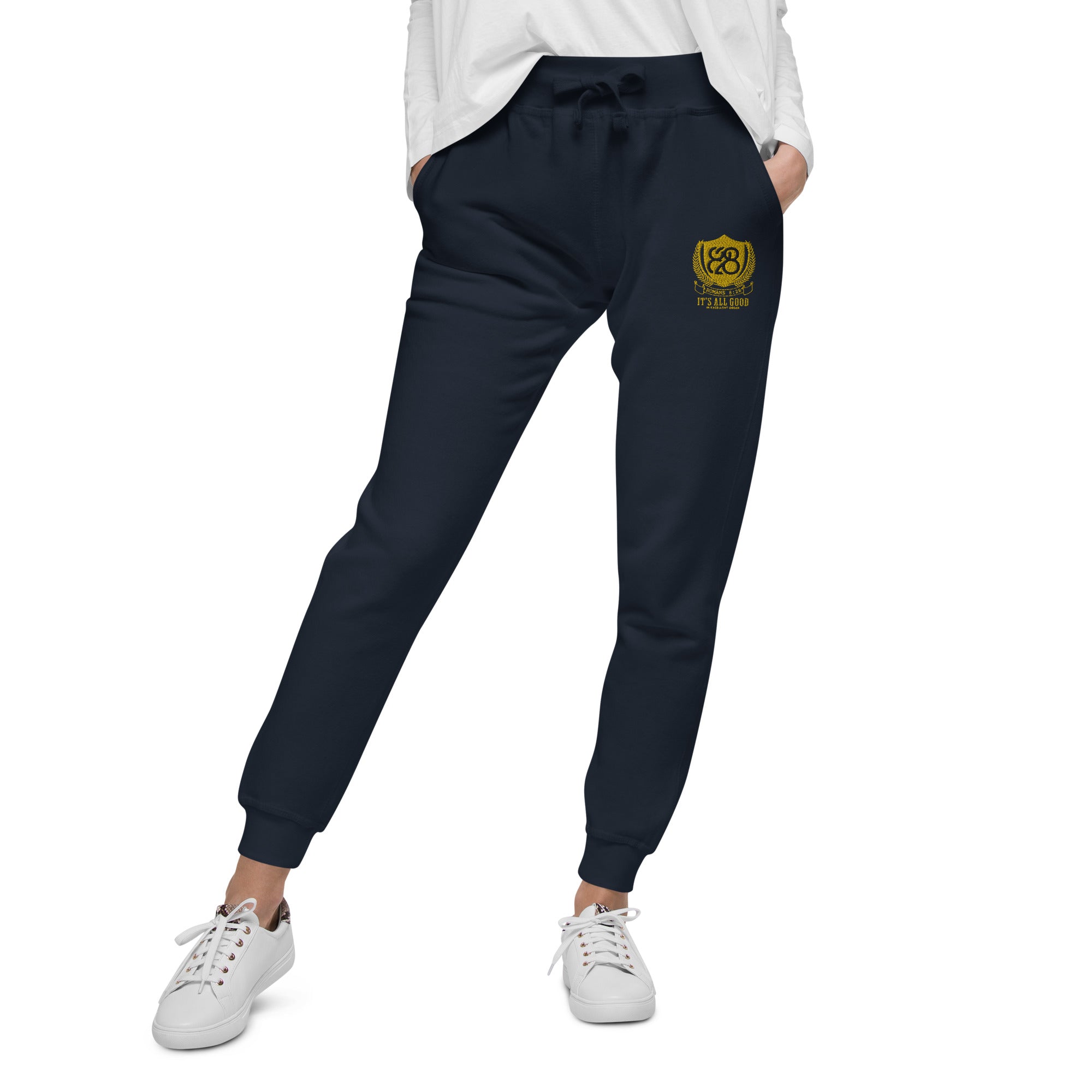 828 It's All Good Embroidered Sweatpants
