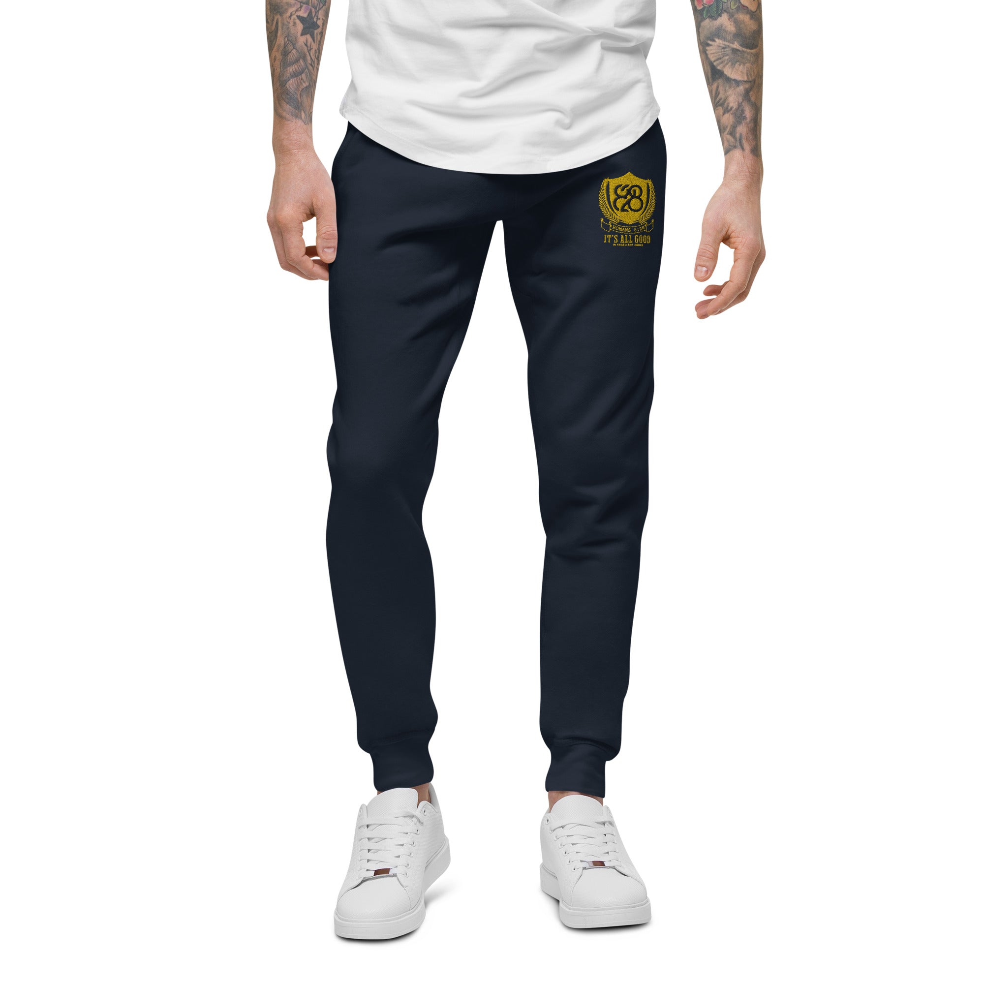 828 It's All Good Embroidered Sweatpants