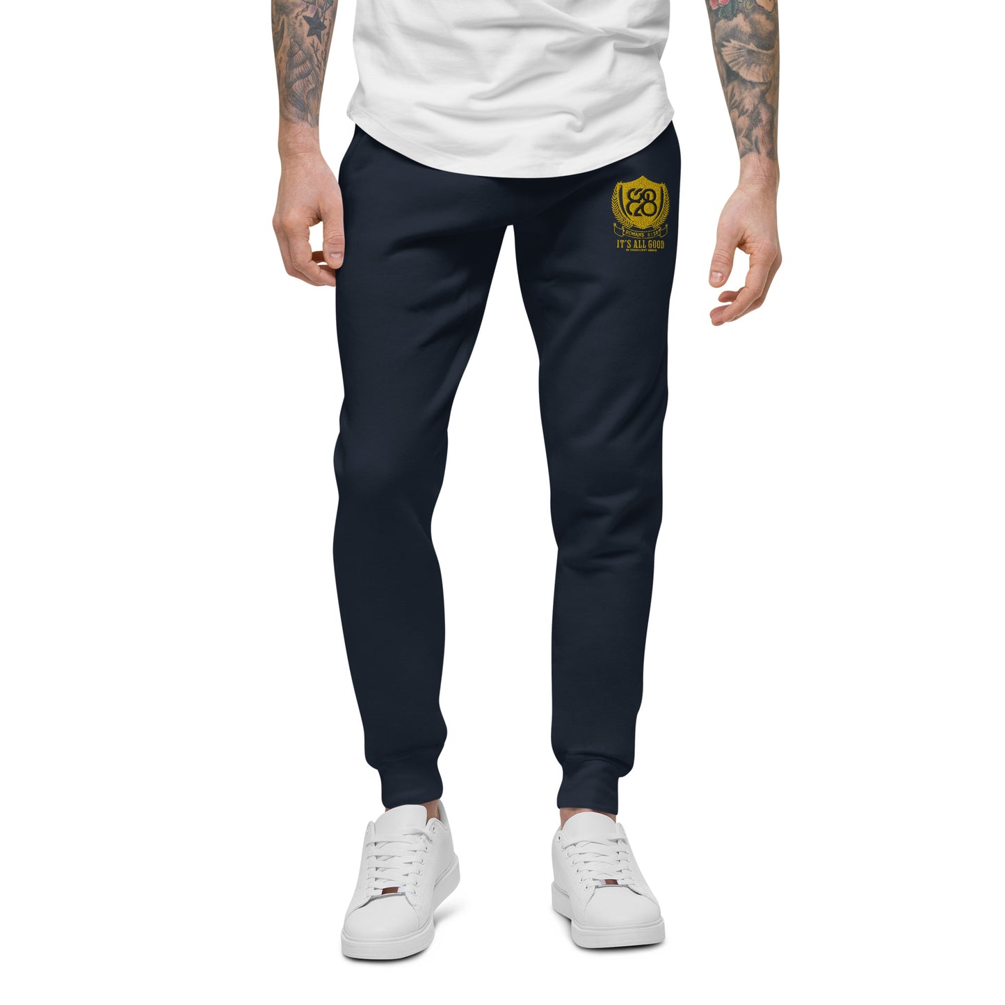 828 It's All Good Embroidered Sweatpants