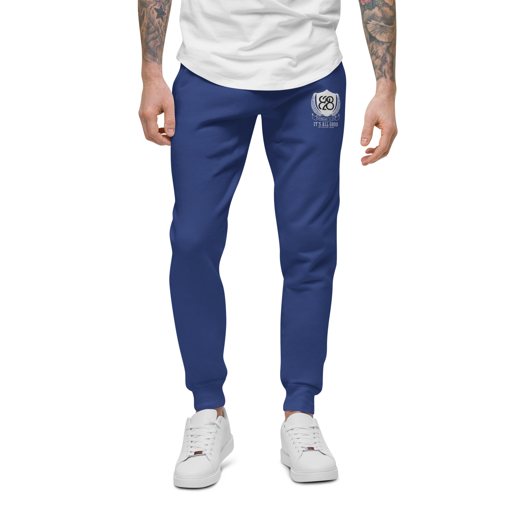 828 It's All Good Embroidered Sweatpants