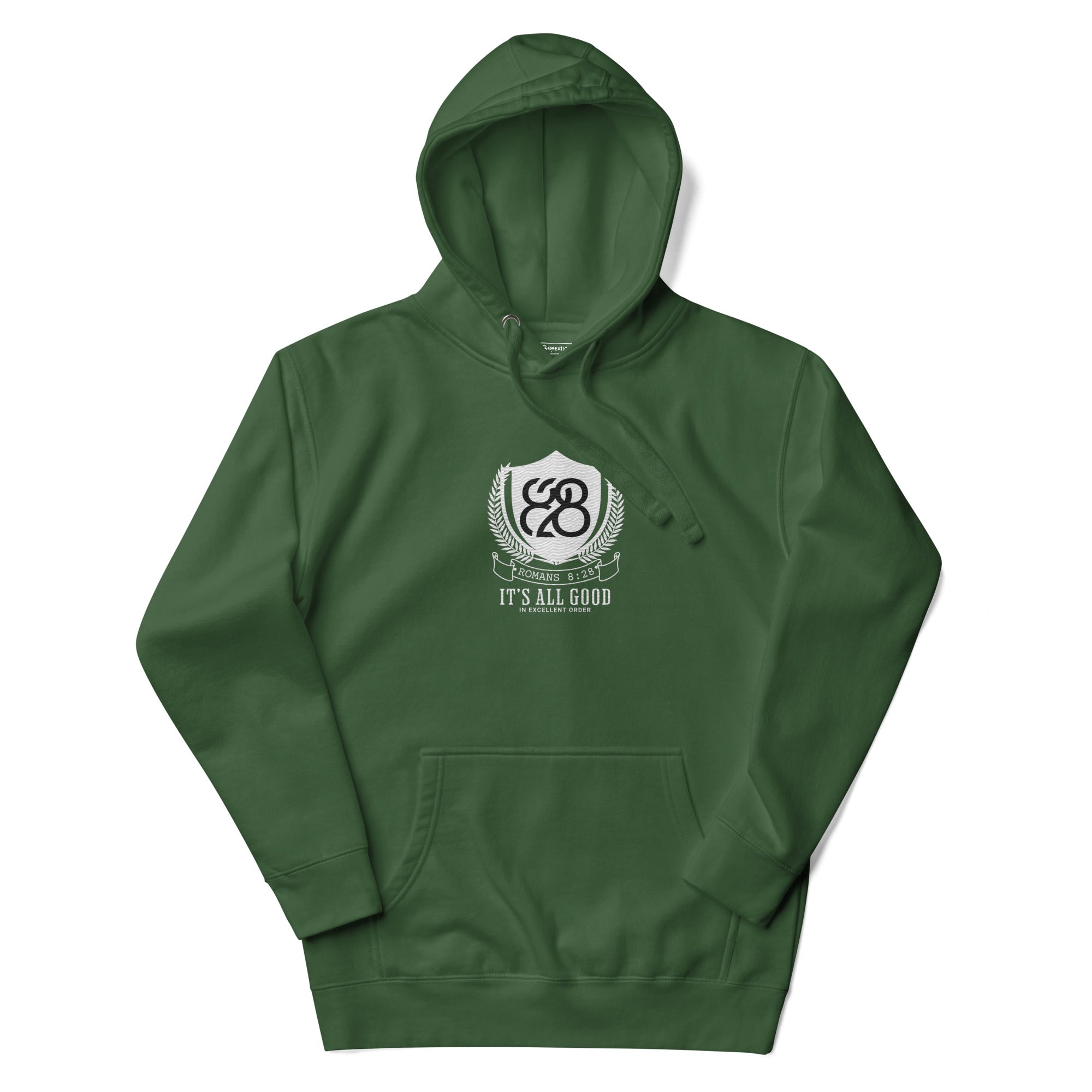 828 It's All Good Embroidered Unisex Hoodie