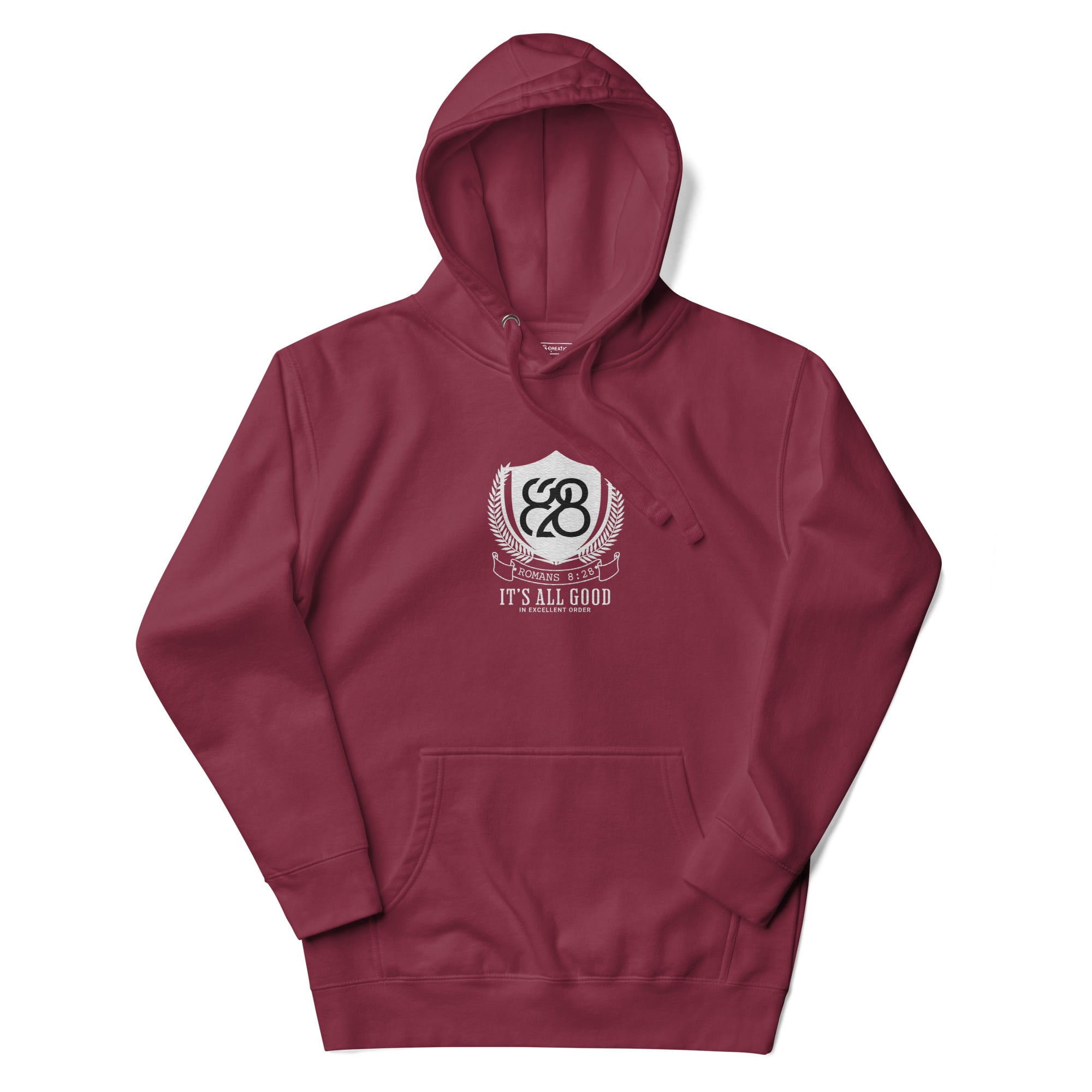 828 It's All Good Embroidered Unisex Hoodie