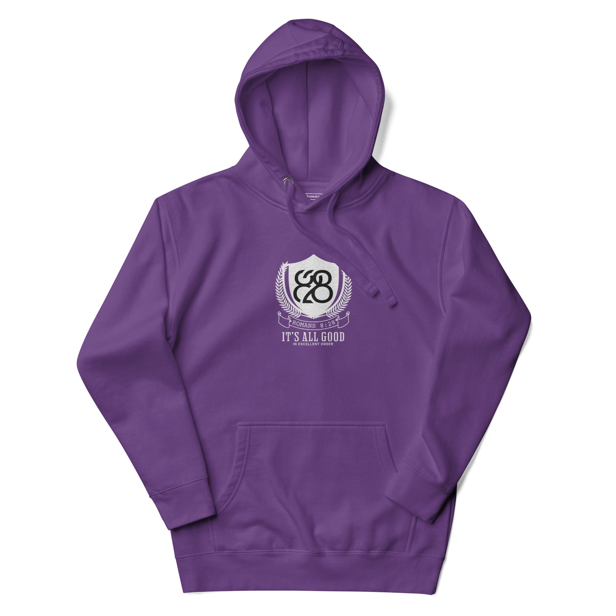 828 It's All Good Embroidered Unisex Hoodie