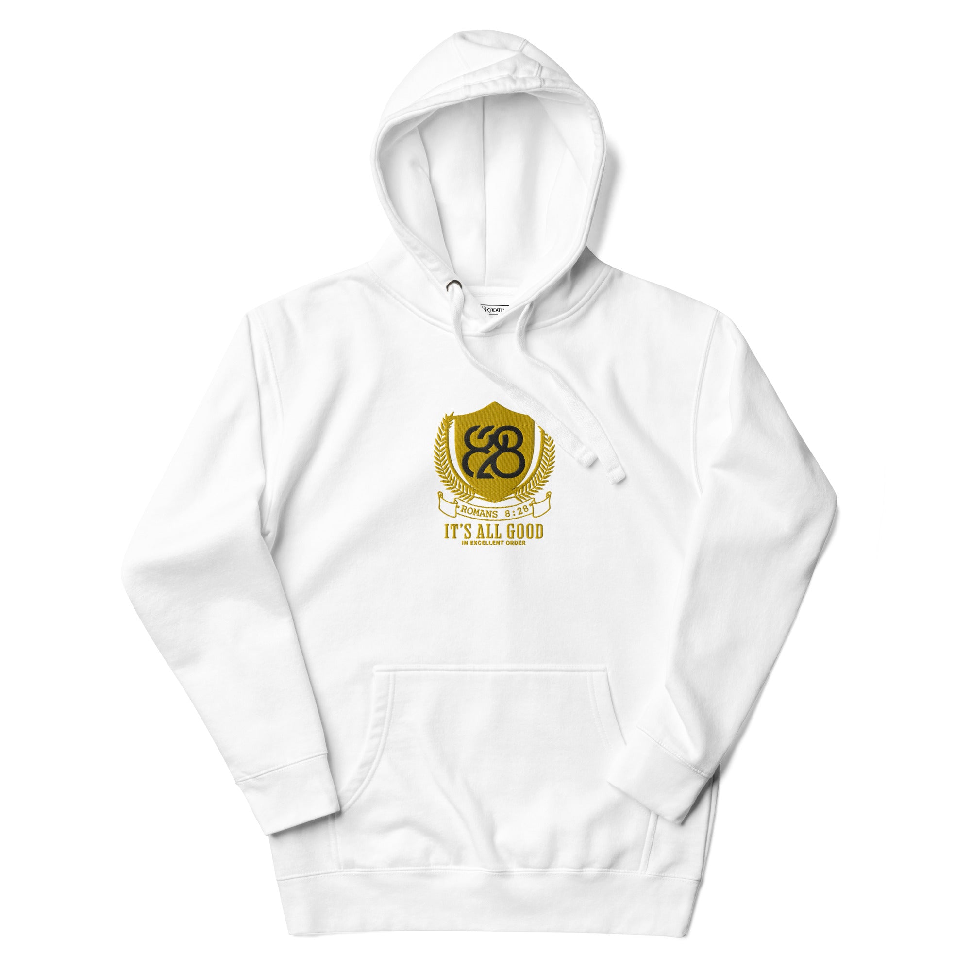 828 It's All Good Embroidered Unisex Hoodie
