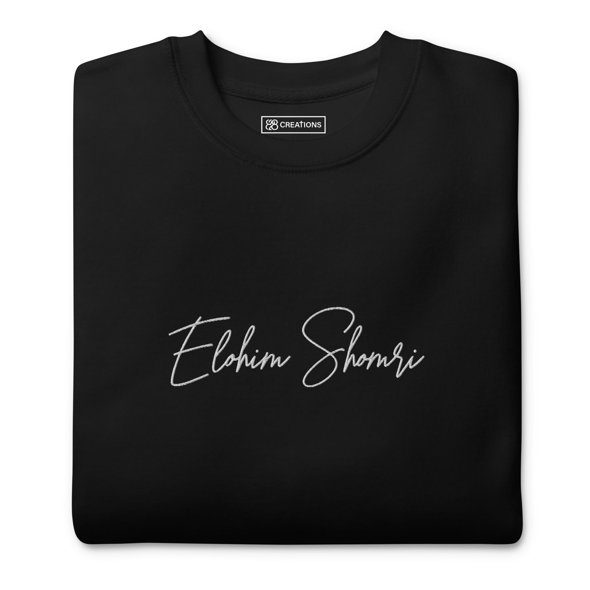 Elohim Shomri Embroidered Crew Neck Sweatshirt