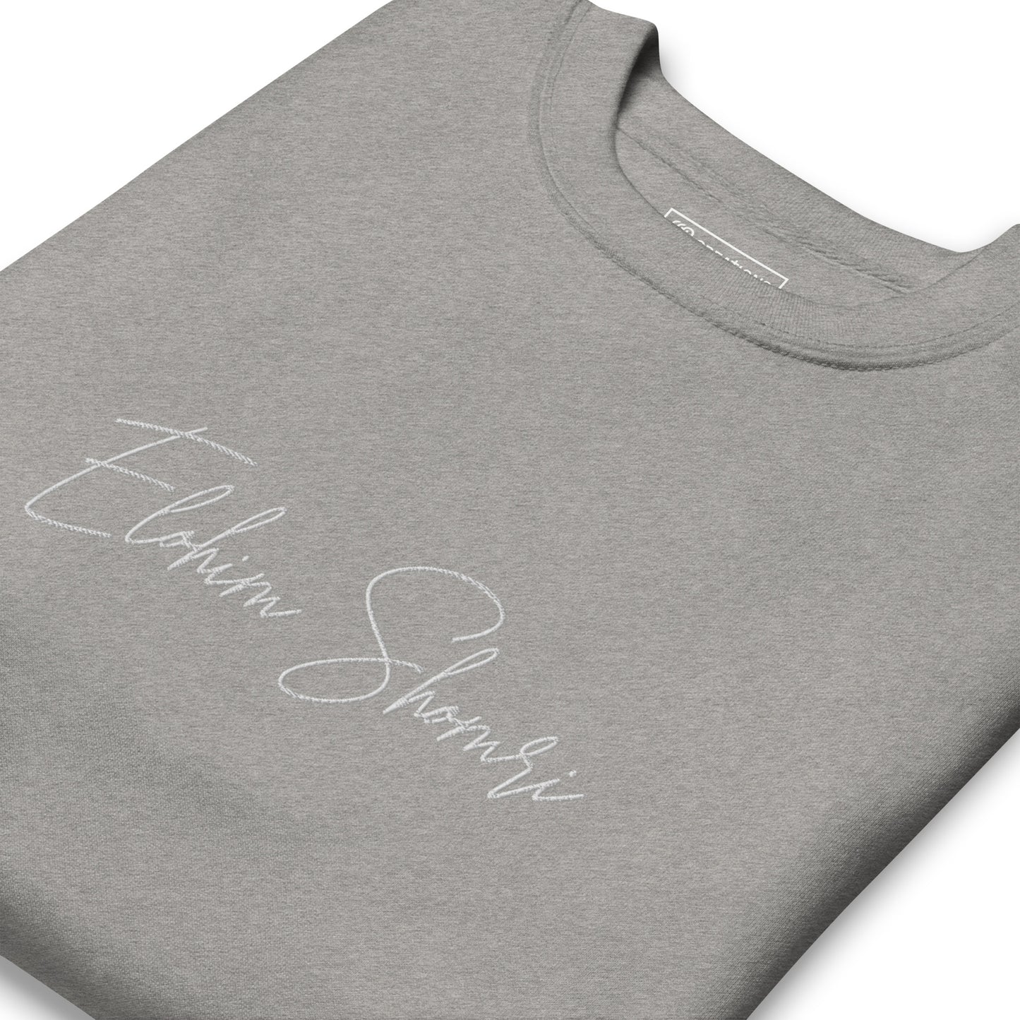 Elohim Shomri Embroidered Crew Neck Sweatshirt
