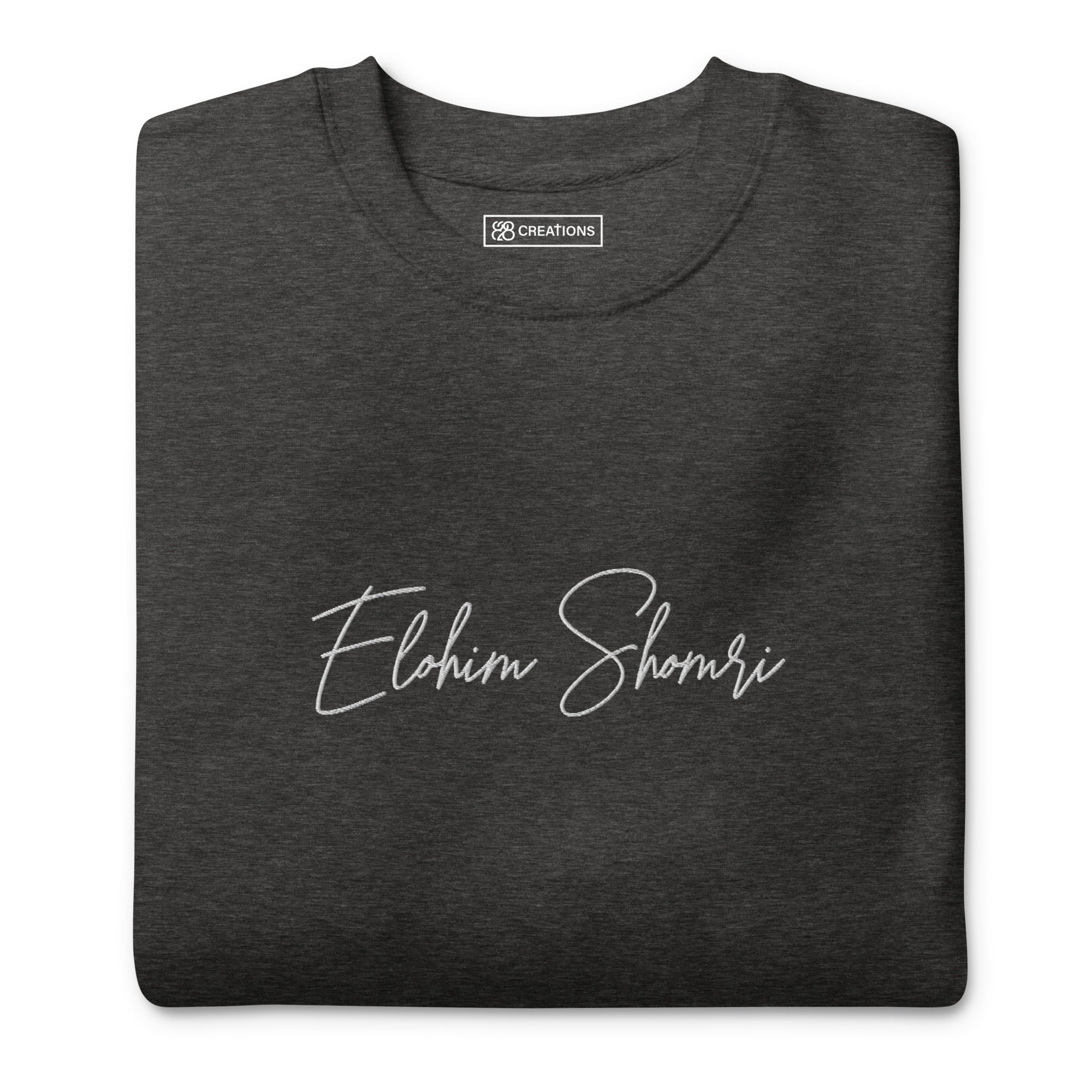 Elohim Shomri Embroidered Crew Neck Sweatshirt