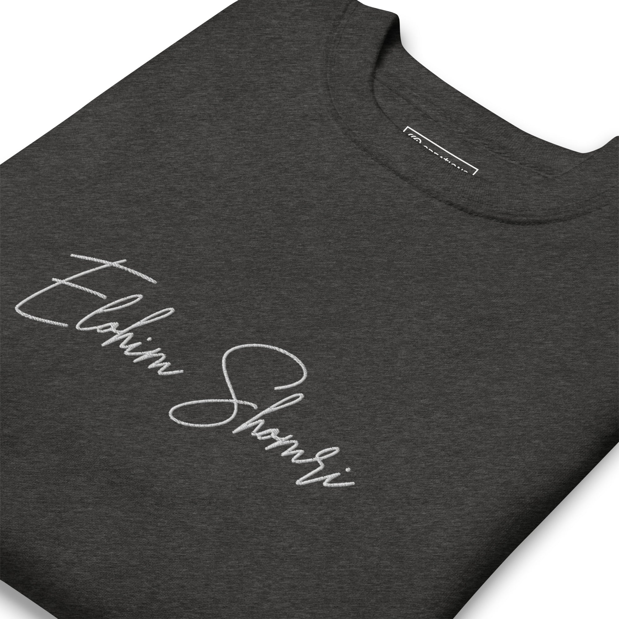 Elohim Shomri Embroidered Crew Neck Sweatshirt